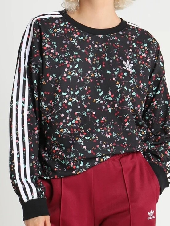 adidas Originals Tops - Adidas floral sweatshirt size M